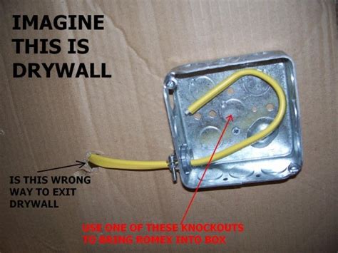 drywall only junction box|extending romex behind drywall.